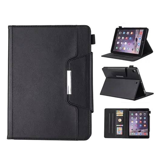 iPad Pro 11" (2018) - Verona™ Multietui Ægte Læder Cover - Sort