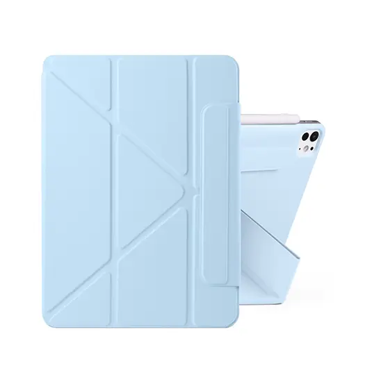 iPad Pro 12.9" (2018) - NOBLE™ Magnetisk Trifold Cover - Blå