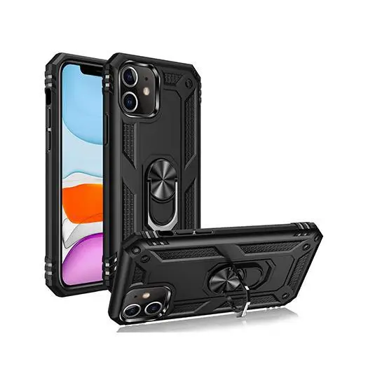 iPhone 11 - NX Pro™ Armor Cover m. Ring Holder - Sort