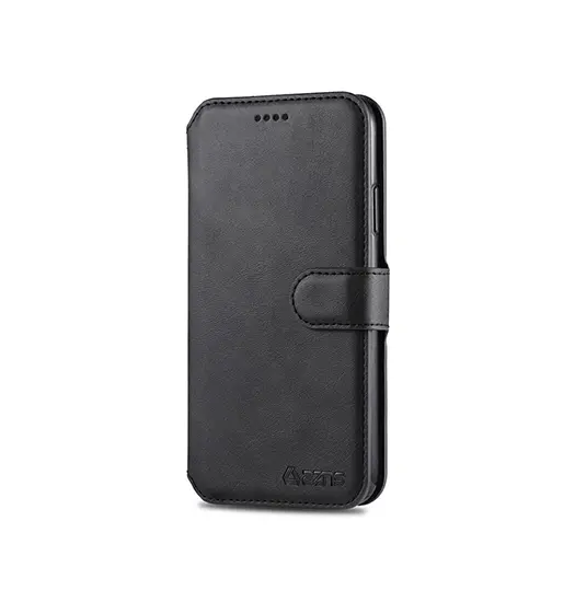 iPhone 11 Pro Max - AZNS™ Diary Læder Etui / Taske M. Pung - Sort