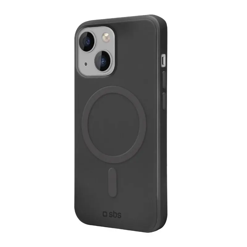 iPhone 14 / 13 SBS Smooth Mag Plastik Cover - MagSafe Kompatibel - Sort