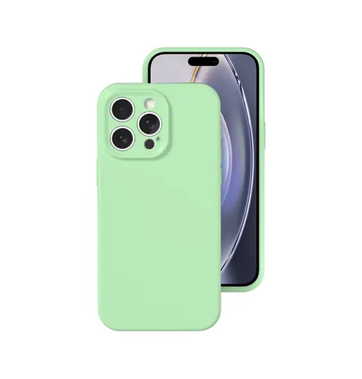 iPhone 16 Pro - Deluxe™ Jelly Silikone Cover - Mint Grøn