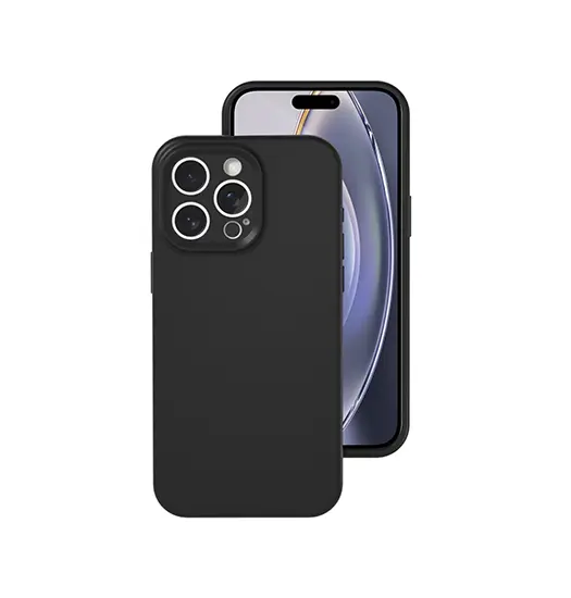 iPhone 16 Pro - Deluxe™ Jelly Silikone Cover - Sort