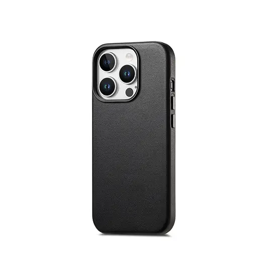 iPhone 16 Pro - DeLX® Læder Cover - MagSafe Kompatibel - Sort