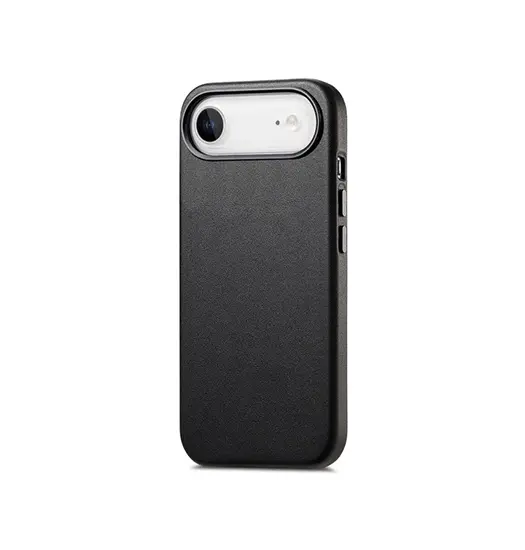 iPhone 17 Air - DeLX® Læder Cover - MagSafe Kompatibel - Sort