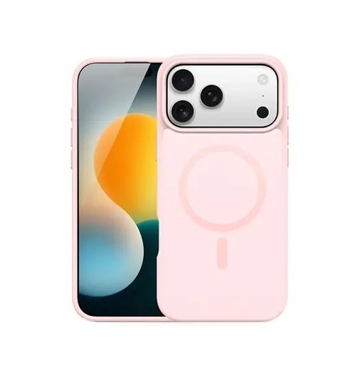 iPhone 17 Pro - DUX DUCIS™ MagSafe Silikone Cover - Lyserød