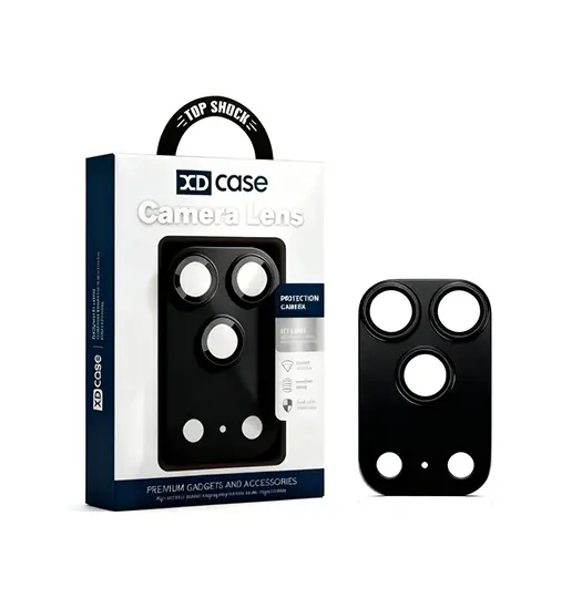 iPhone 17 Pro Max - XDCASE™ Armor Kamera Linse Beskyttelsesglas - Sort