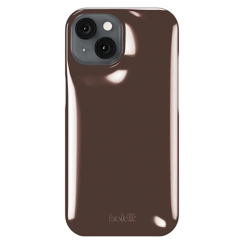 iPhone 17e / 16e / 15 / 14 / 13 Holdit Puffy Case - Chocolate