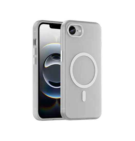 iPhone 17e / 16e - DeLX™ Translucent MagSafe Silikone Cover - Hvid