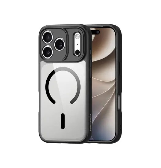 iPhone 18 Pro Max - DUX DUCIS™ Aimo MagSafe Cover - Sort/Gennemsigtig