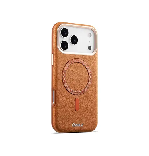 iPhone 18 Pro Max - Læder Cover - MagSafe Kompatibel - Brun - ESEBLE
