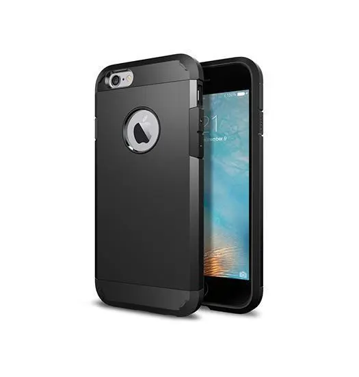 iPhone 6/6s - REALIKE© Hybrid Armor Håndværker Cover - Sort