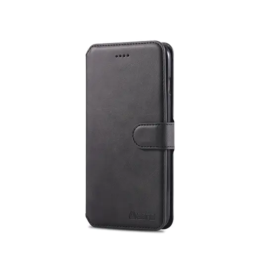 iPhone 7/8 Plus - AZNS™ Diary Læder Etui / Taske M. Pung - Sort
