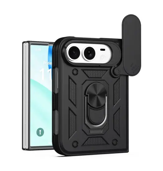 iPhone Duo - NX Pro™ Armor Cover m. Ring Holder - Sort