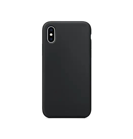 iPhone X/Xs - Deluxe™ Soft Touch Silikone Cover - Sort