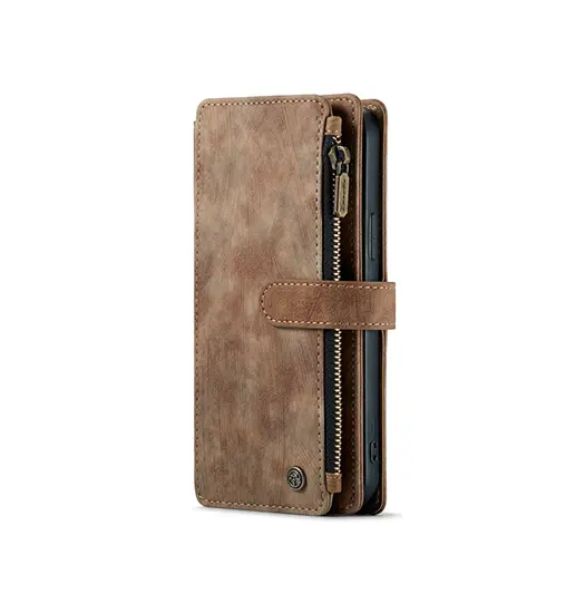 iPhone XS Max - CaseMe™ Multifunktionel Læder Etui / Pung - Brun