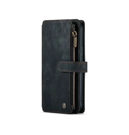 iPhone XS Max - CaseMe™ Multifunktionel Læder Etui / Pung - Sort