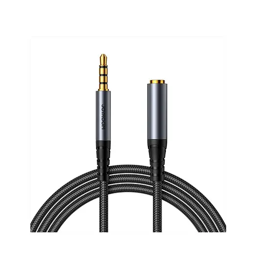 JOYROOM™ AUX Minijack Forlængerkabel  - 1.2m - Sort