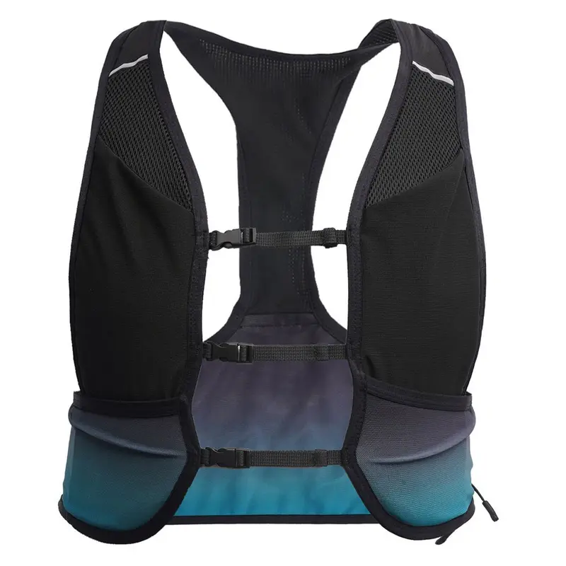 Justerbar Unisex Løbevest m. Reflekser og Lommer - Sort