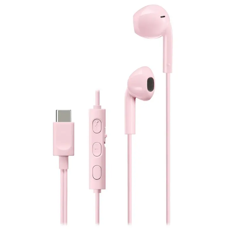 JVC HA-FR17UC In-Ear Headset m. USB-C & Mikrofon - Lyserød