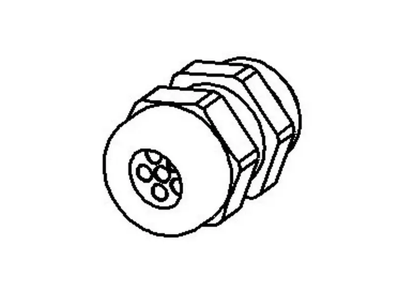Kabelforskruning MULTI PA M20 2xØ4mm grå