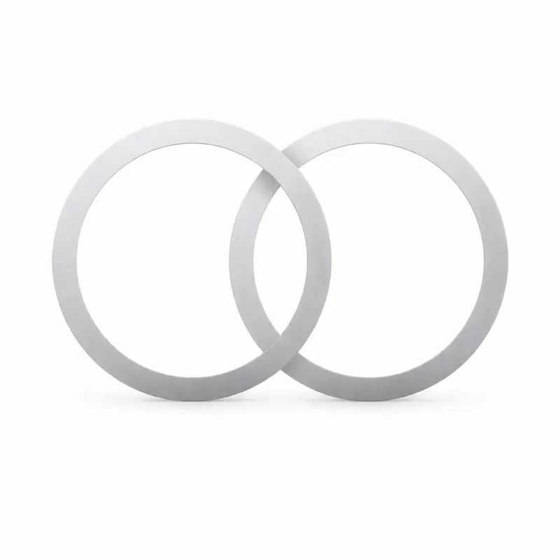 Klistermærke Magnet Ring - MagSafe Kompatibel - Sølv - 2 Stk.