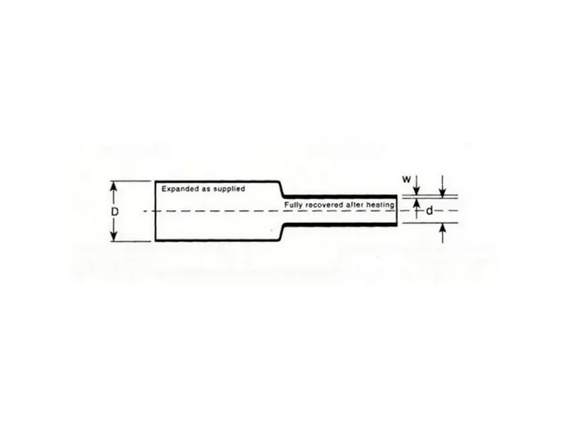 Krympeslange m/lim 4,8mm 3