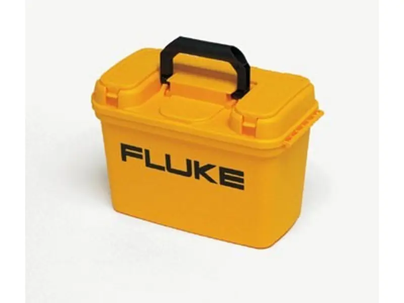 Kuffert gul hård plast