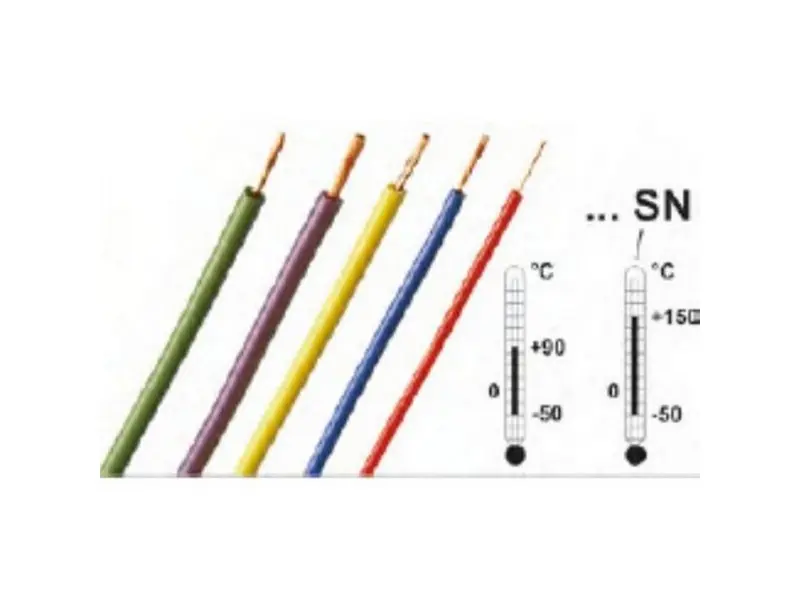 Ledning Sili-E 1mm² rød 100m 600V 19A