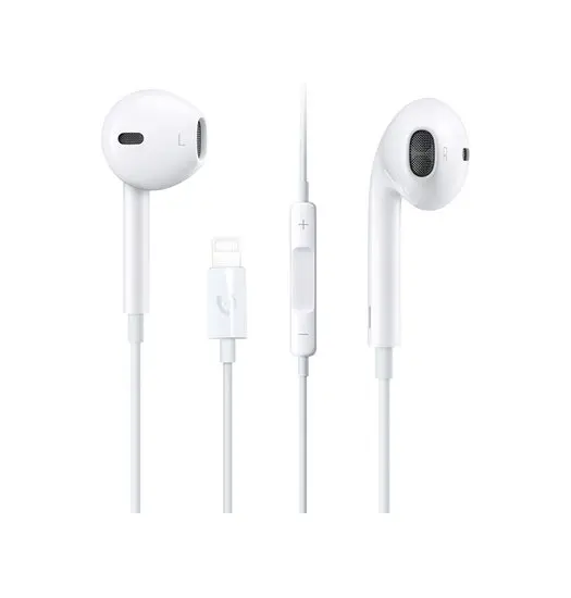 Lightning In-Ear Høretelefoner Med Mikrofon & Bluetooth - Hvid