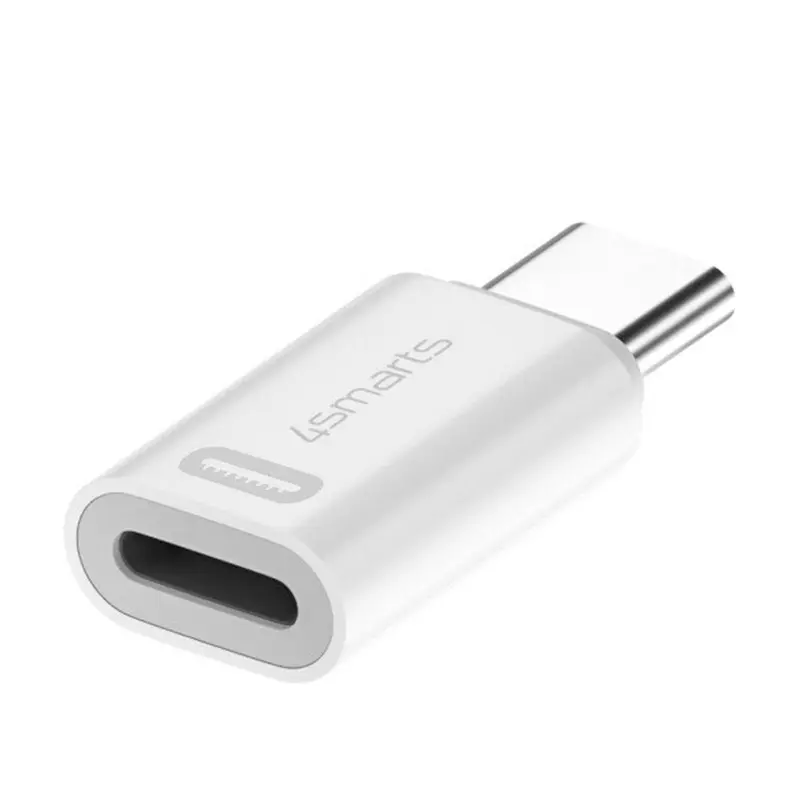Lightning til USB-C PD Adapter - 4Smarts - 2 stk. - Hvid