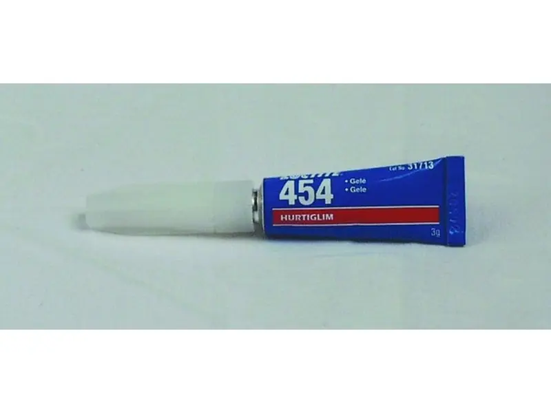 Loctite 454 hurtiglim, gele, 3 g. tube