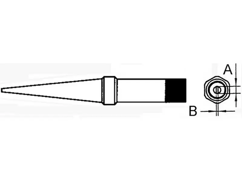 Loddespids 0,8mm 370°C PT-O7