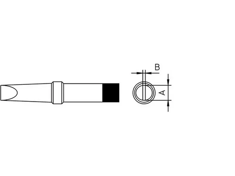 Loddespids 2,4mm 310°C PT-B6