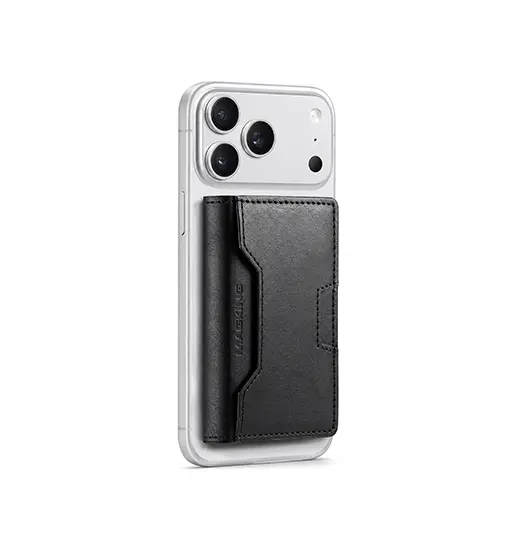 MAGKING™ - K4 Læder RFID Kortholder - M. MagSafe - Sort