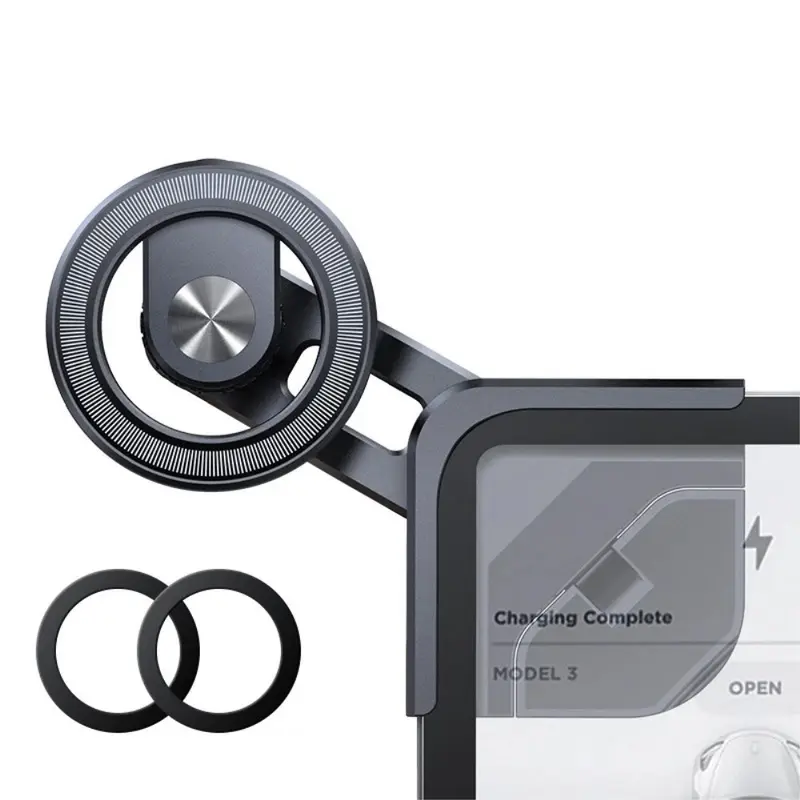 Magnetisk Mobilholder til til Tesla Model 3 / Model Y Touchskærme - Sort