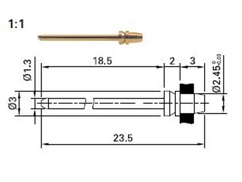 Miniline stik S1,3-18,5