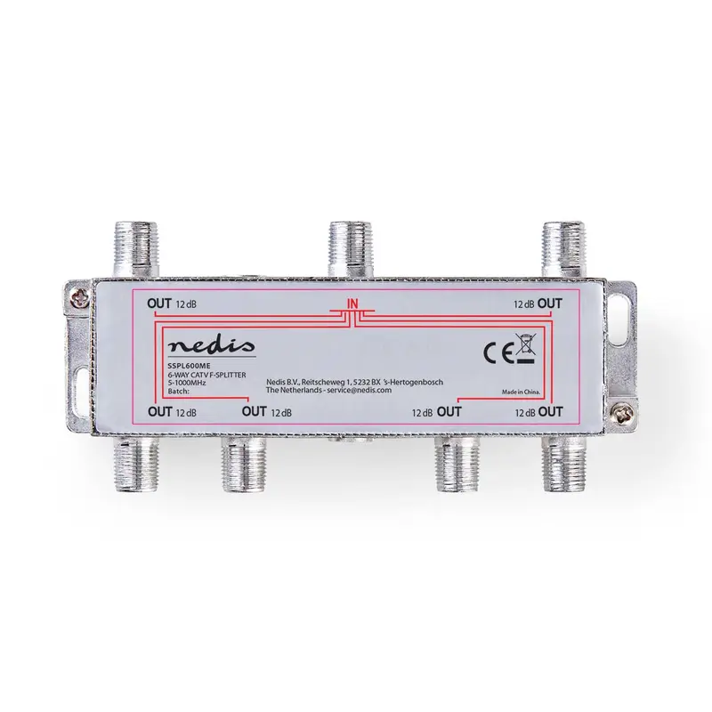 Nedis - CATV Splitter | 5 - 1000 MHz | Tab af indsættelse