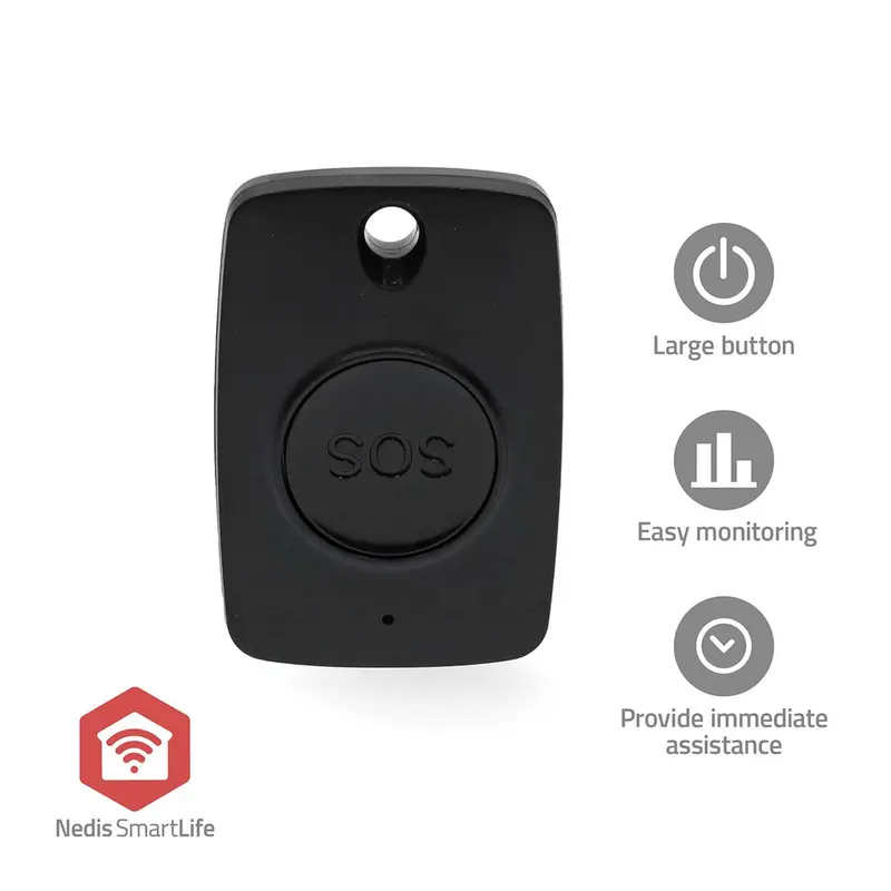 Nedis - Smart Panikknap | Zigbee 3.0 | Energi fra batteritype