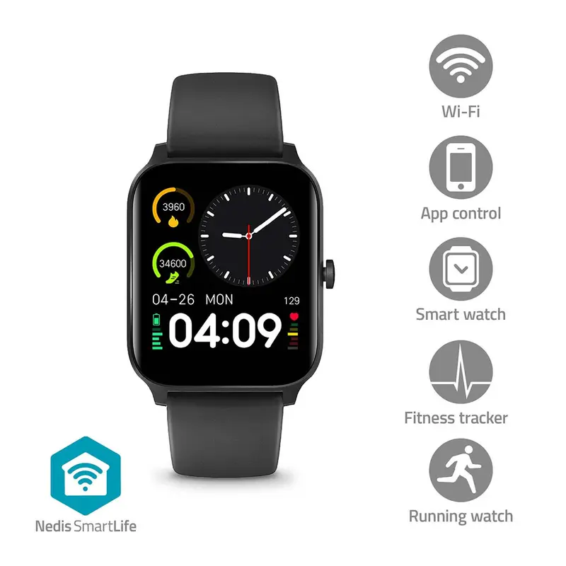 Nedis - SmartLife Ur | LCD | IP68 | Maksimal driftstid