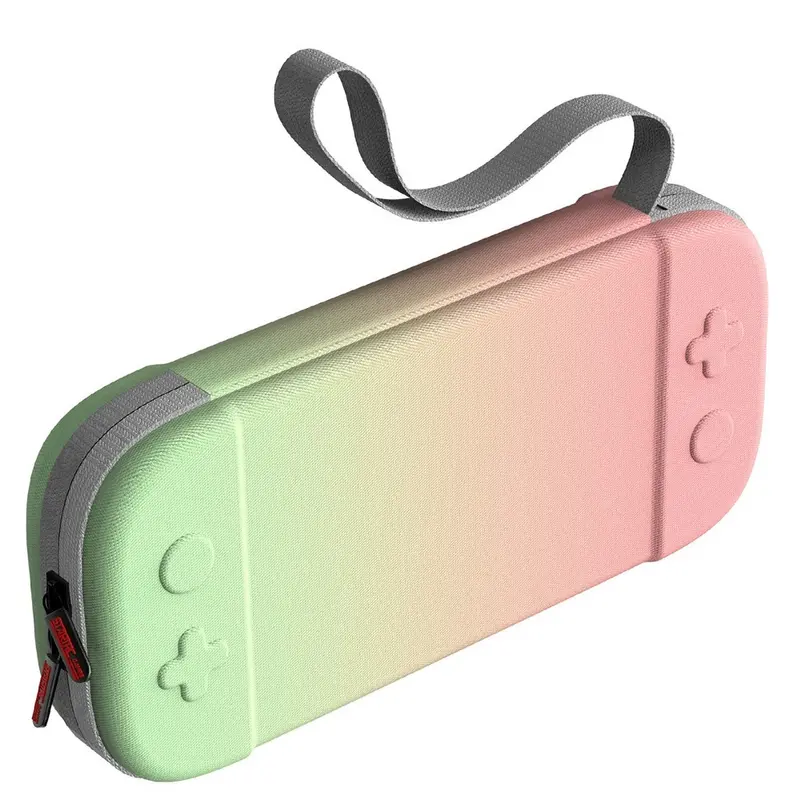 Nintendo Switch 2 - Opbevaringstaske m. Strop - Grøn / Lyserød