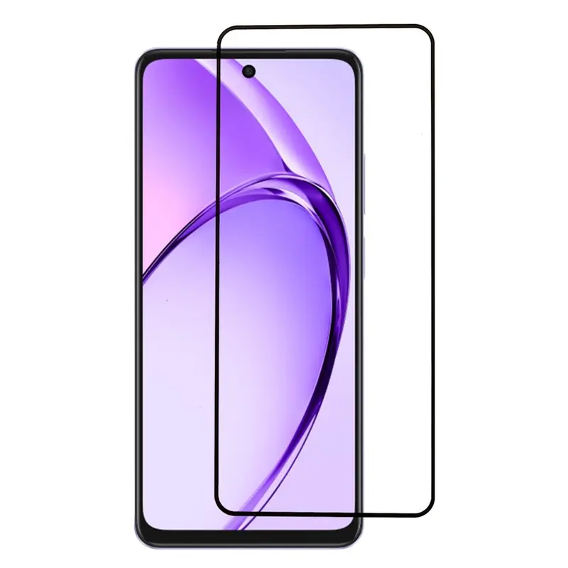 OPPO A40 Beskyttelsesglas - Gennemsigtig / Sort Kant