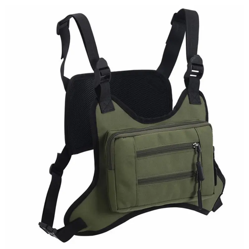 Outdoor Polyester Taske Vest - Lysebrun