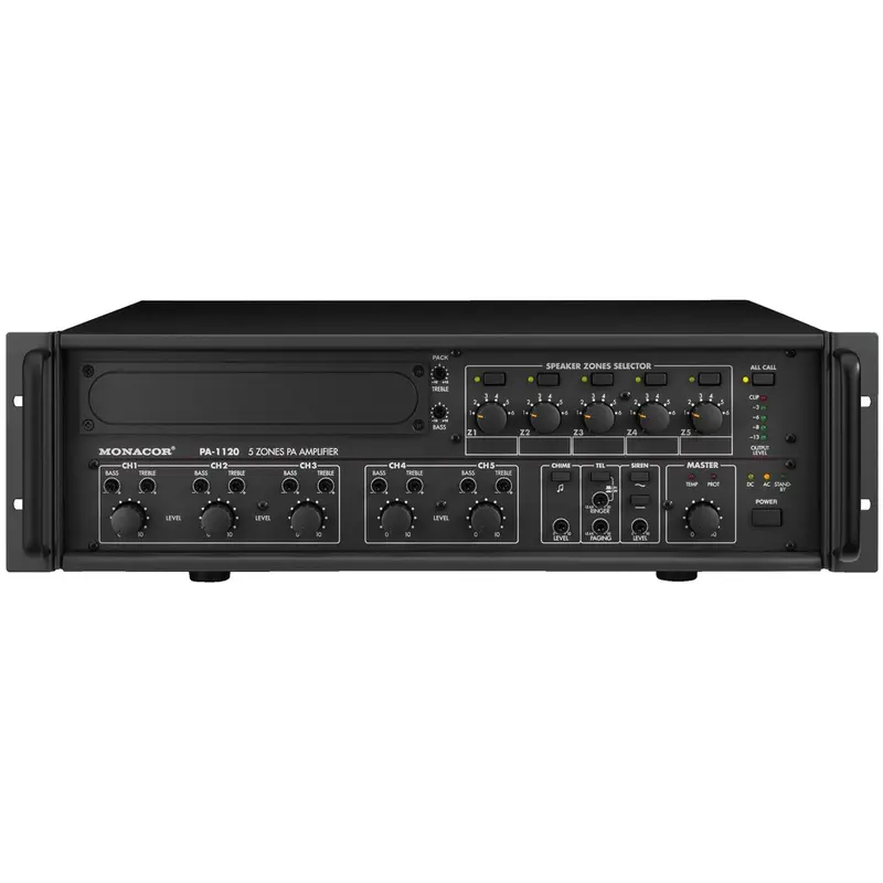 PA-1120 Forstærker 5 Zoner 100V