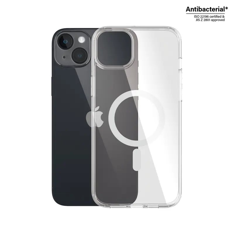 PanzerGlass® HardCase Transparent m. Hvid MagSafe iPhone 14 Plus
