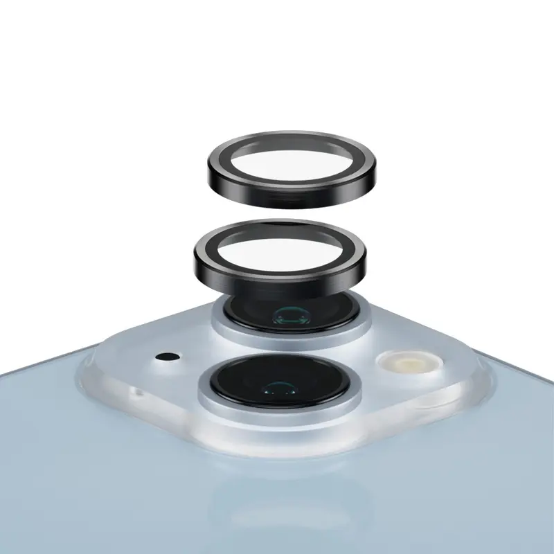 PanzerGlass® Hoops® Kameralinsebeskytter iPhone 14 | 14 Plus | Sort