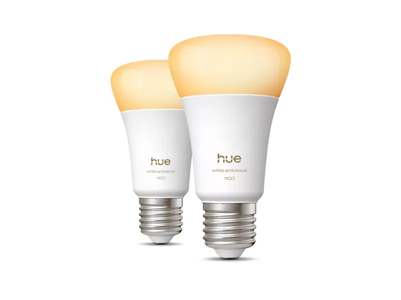 Philips Hue White Ambiance E27 dobbeltpakke Bluetooth 1100lumen