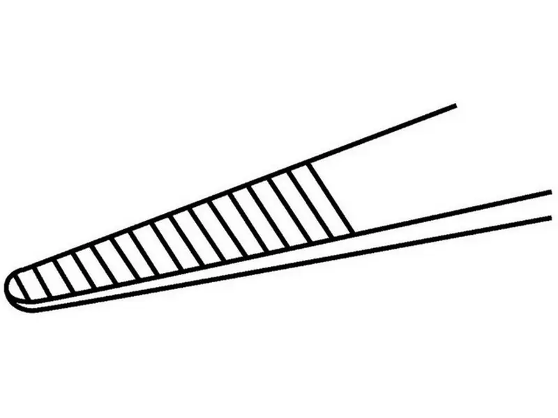 Pincet 108mm rillet