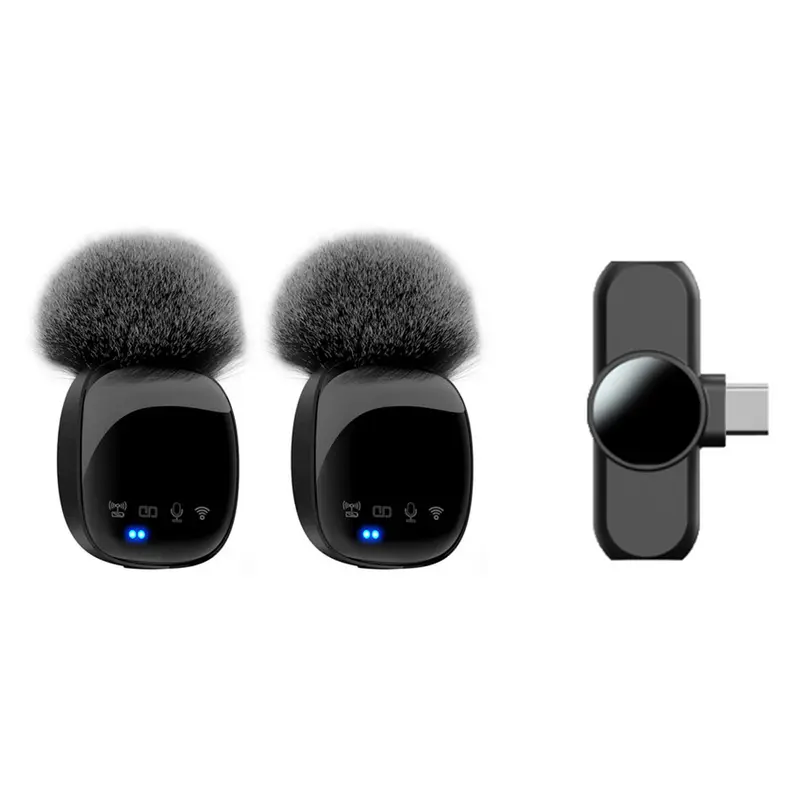 Pro 2-pak Trådløs Støjreducerende Mikrofon, USB-C