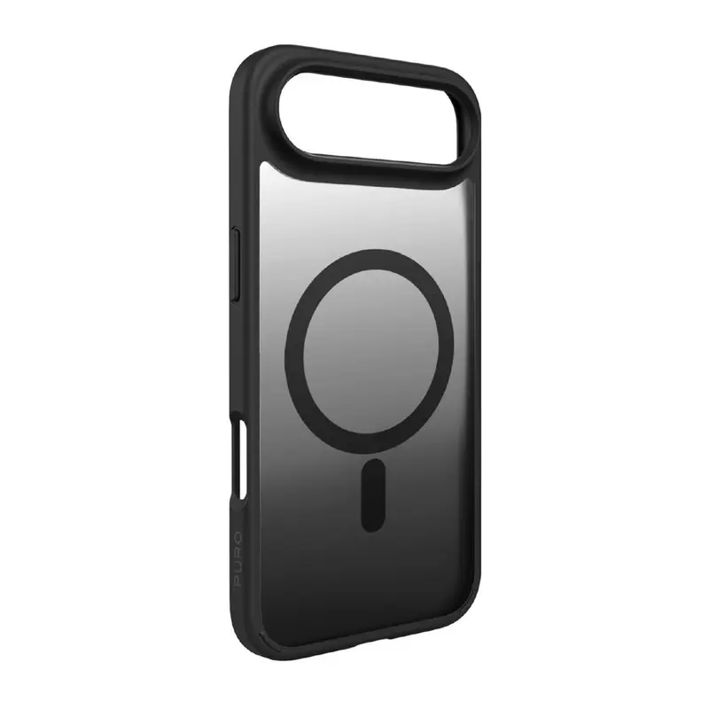 PURO iPhone Air GRADIENT Case - MagSafe Kompatibel - Gennemsigtig / Sort